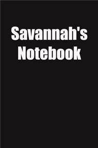 Savannah's Notebook