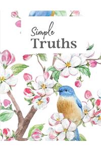 Simple Truths: Pretty Floral Christian Bible Study Planner Journal Notebook Organizer - Women Weekly Daily Verse Scripture Prayer Notes Devotion SOAP Reflection Wo