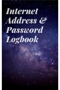 Internet Address & Password Logbook