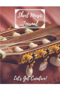 Sheet Music Journal Let's Get Creative