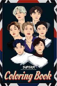 SuperM Coloring Book: superm, &#49800;&#54140;&#50656;, ten, taeyong, kai, mark, super m, baekhyun, lucas, &#53468;&#50857;, &#47560;&#53356;, superm the beginning, exo, 