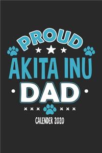 Proud Akita Inu Dad Calendar 2020