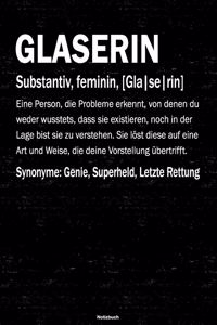 Glaserin Notizbuch
