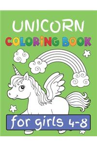 Unicorn Coloring Book for Girls (4-8)