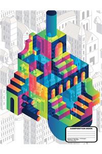 Isometric Grid Graph Paper Notebook - 1/4