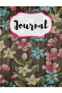 Vintage Pastel Flower Jornal