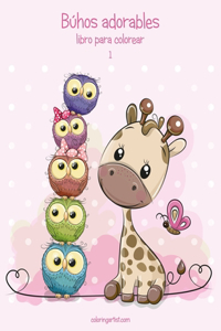 Búhos adorables libro para colorear 1