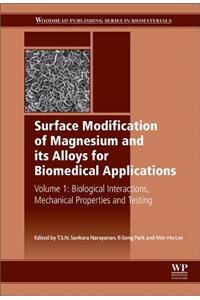 Surface Modification of Magnesium and Its Alloys for Biomedical Applications