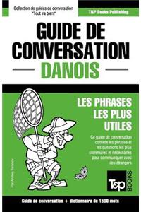 Guide de conversation Français-Danois et dictionnaire concis de 1500 mots