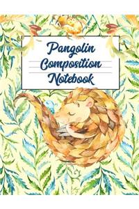 Pangolin Composition Notebook