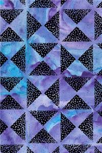 Journal Notebook Triangles With Dots Pattern 3