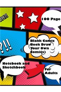 Blank Comic Book Draw Your Own Comics