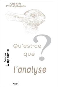 Qu'est-Ce Que l'Analyse?
