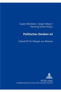 Politisches Denken Ist