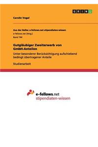 Gutgläubiger Zweiterwerb von GmbH-Anteilen
