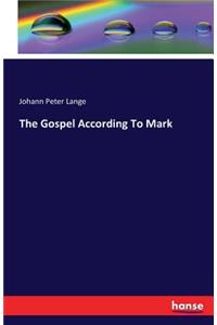 Gospel According To Mark