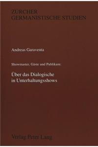Ueber Das Dialogische in Unterhaltungsshows