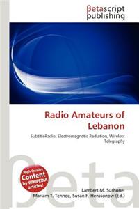 Radio Amateurs of Lebanon