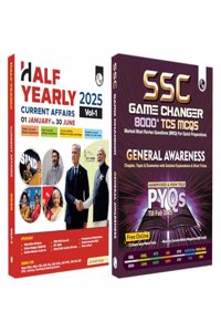PW Half Yearly Current Affairs Magazine Vol. 1 Jan to Jun 2025 + SSC Game Changer General Awareness PYQ Combo (Paperback, PW)