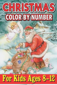 Christmas Color By Number For Kids Ages 8-12