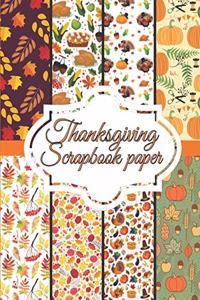 Thanksgiving Scrapbook paper