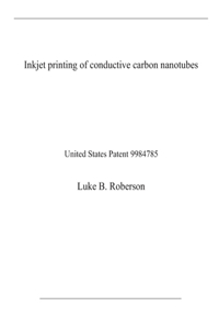 Inkjet printing of conductive carbon nanotubes