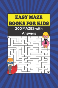 Easy Maze Books for Kids