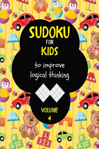 Sudoku for kids to improve logical thinking. Volume 4