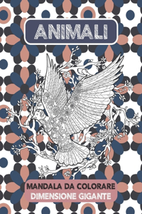 Mandala da colorare - Dimensione gigante - Animali