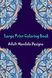 Large print coloring book