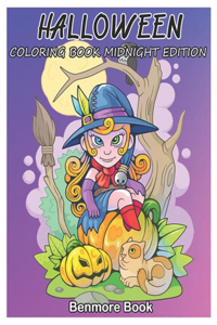Halloween Coloring Book Midnight Edition