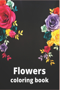 Flowers coloring book