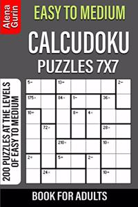 Easy to Medium Calcudoku Puzzles 7x7 Book for Adults