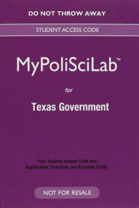 New Mylab Political Science for Texas Government -- Valuepack Access Card