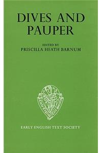 Dives and Pauper Text vol I