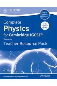 Complete Physics for Cambridge Igcse RG Teacher Resource Pack (Third Edition)