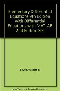 Elementary Differential Equations 9th Edition with Differential Equations with MATLAB 2nd Edition Set