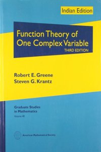 Function Theory Of One Complex Varaibale