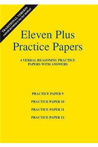 Eleven Plus Verbal Reasoning Practice Papers 9 to 12