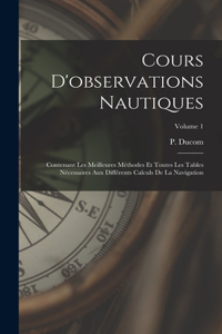 Cours D'observations Nautiques