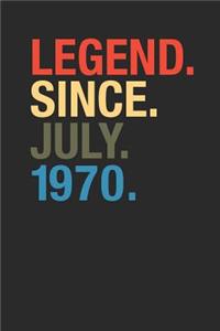 Legend Since July 1970