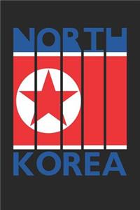 Vintage North Korea Notebook - Retro North Korea Planner - North Korean Flag Diary - North Korea Travel Journal