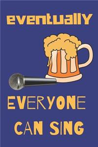 Karaoke Lover Blank Lined Notebook Journal