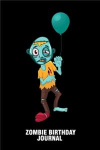 Zombie Birthday Journal