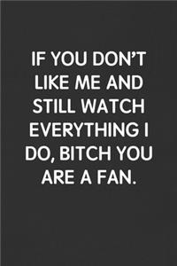 If You Don't Like Me and Still Watch Everything I Do, Bitch You Are a Fan.
