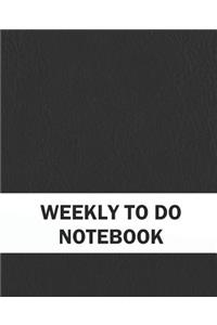 Weekly to Do Notebook