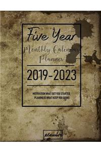 2019-2023 Five Year Monthly Calendar Planner