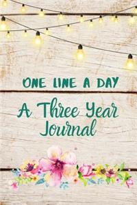 One Line A Day A Three Year Journal