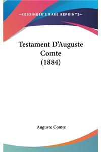 Testament D'Auguste Comte (1884)