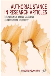 Authorial Stance in Research Articles